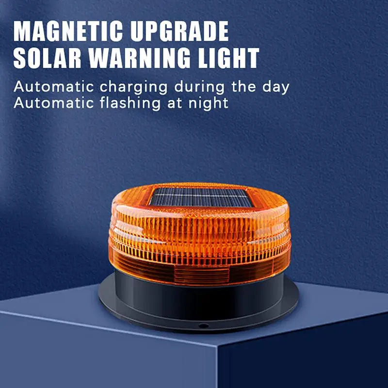 Solar Magnetic Warning Truck Wireless Strobe Beacon Flashlight