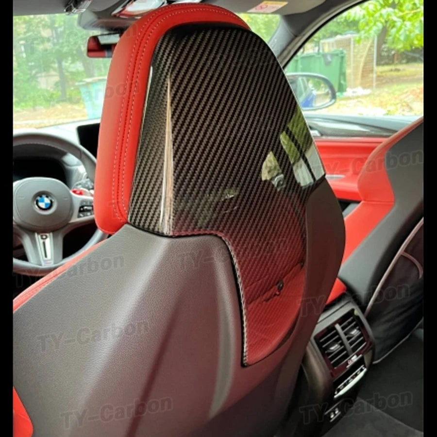 For BMW G80 M3 G82 M4 Dry Carbon Fiber Inner SEAT Back Covers