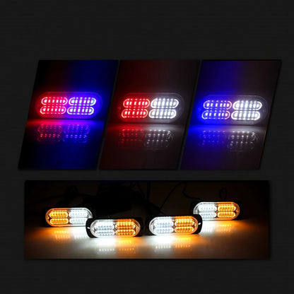 Strobe Set 24LED 12V SUV Ambulance Flashing Switch Red