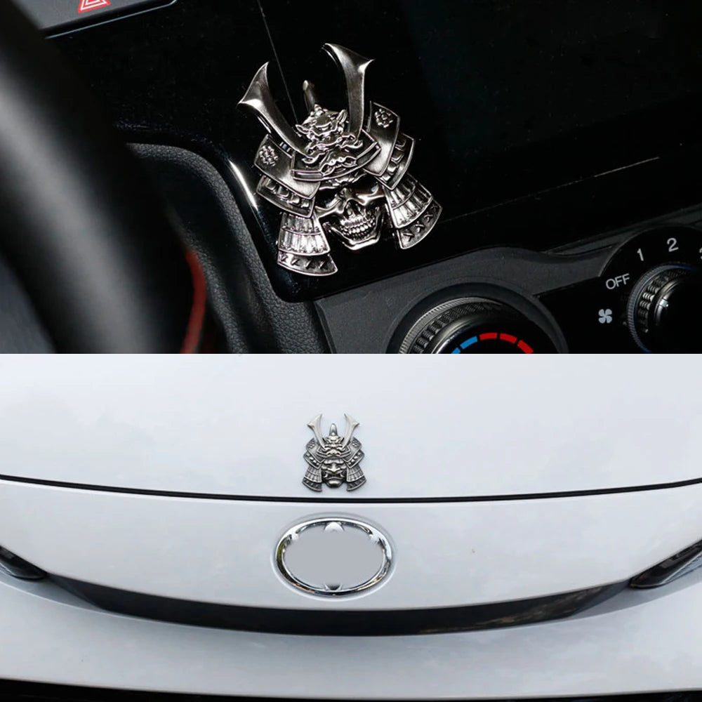 For Any Vehicle 3D Sticker Premium Warrior Metal Side Fender