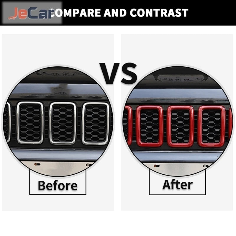 For Jeep Grand Cherokee 2017-2020 ABS Front Grille Cover Trim