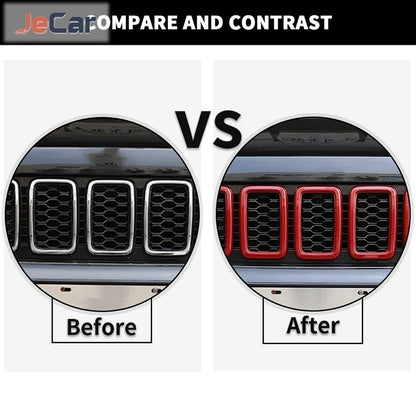 For Jeep Grand Cherokee 2017-2020 ABS Front Grille Cover Trim