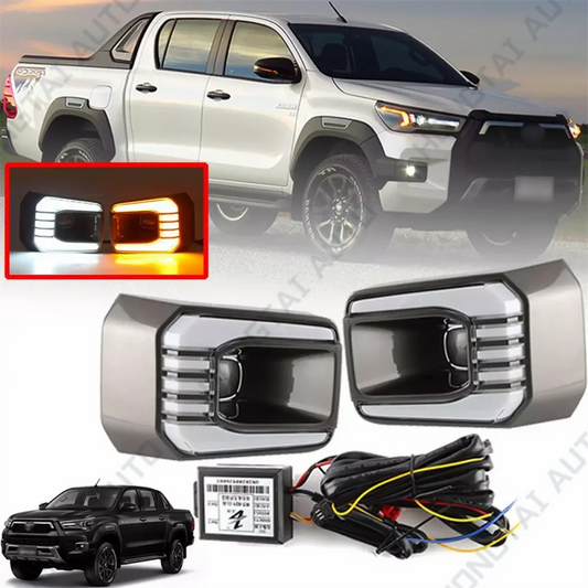 For Toyota Hilux Rocco 2020 2021 Daytime Running Drl Streamer