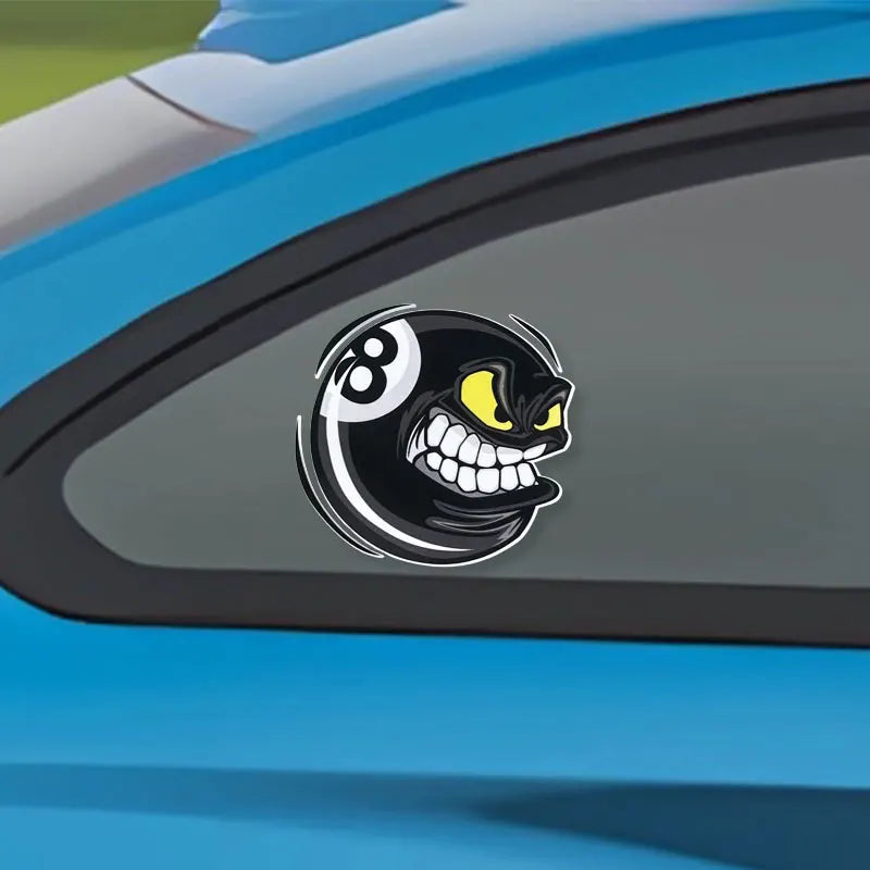 Fierce No Ball Billiards Cartoon Pattern Stickers Window Body