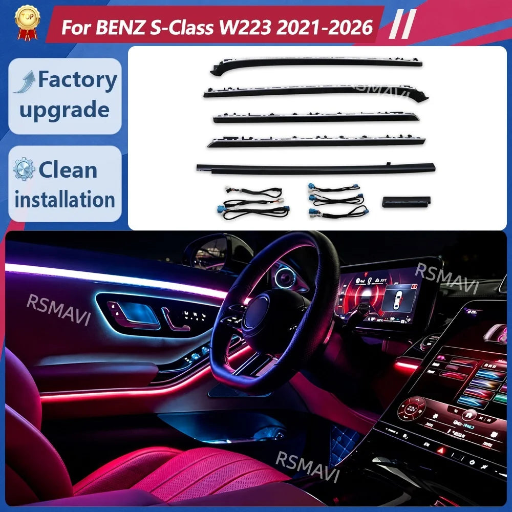 For Mercedes-Benz S-Class W223 V223 2021-2025 Active Ambient