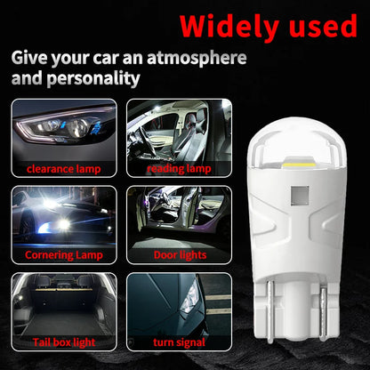 2X T10 W5W Bulbs Sidemarker Parking Width Interior Dome