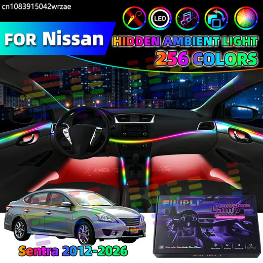 For Nissan Sentra 2012-2026 Years In Interior Ambient Strips