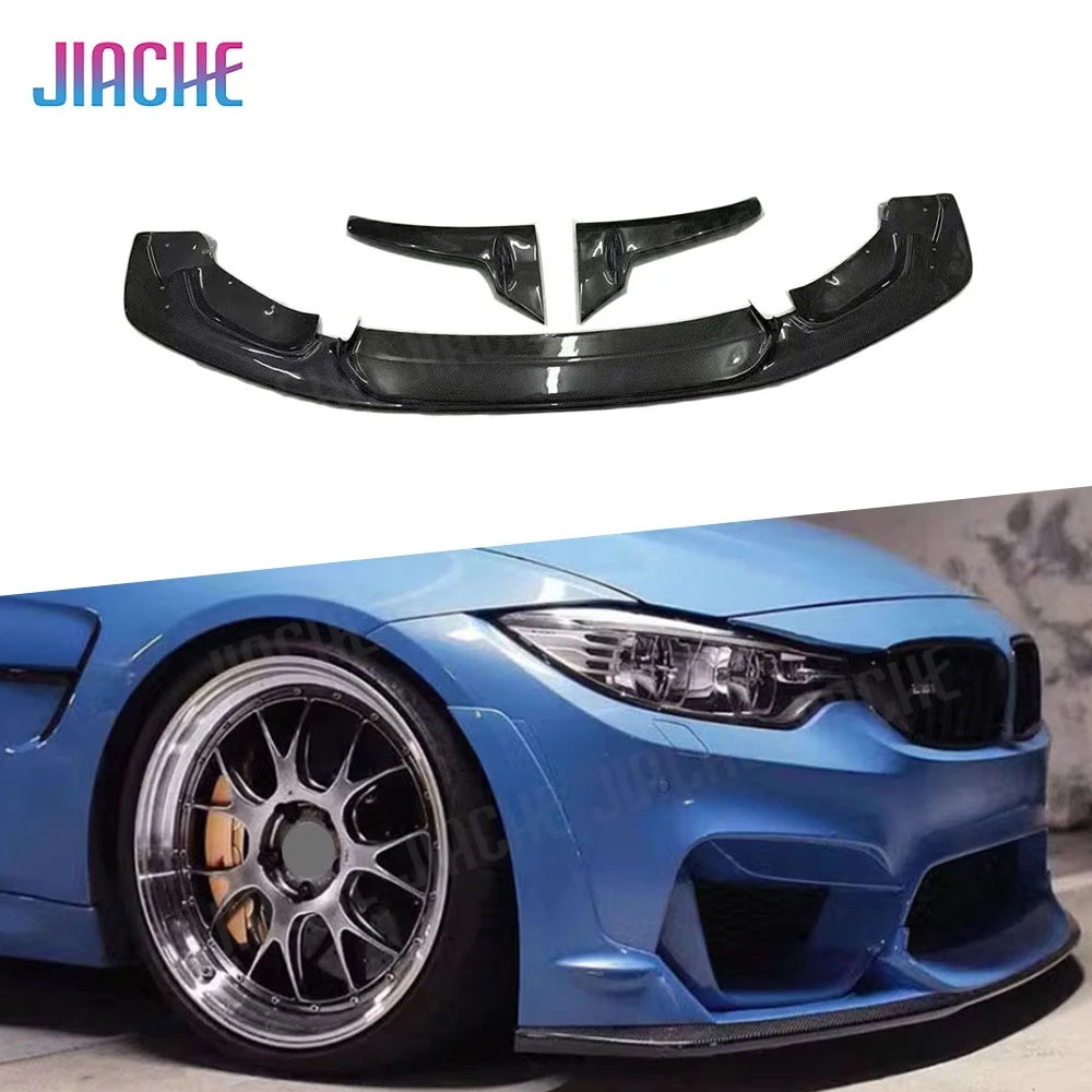 For BMW M3 M4 F80 F82 Carbon Fiber Front Lip Bumper Cover