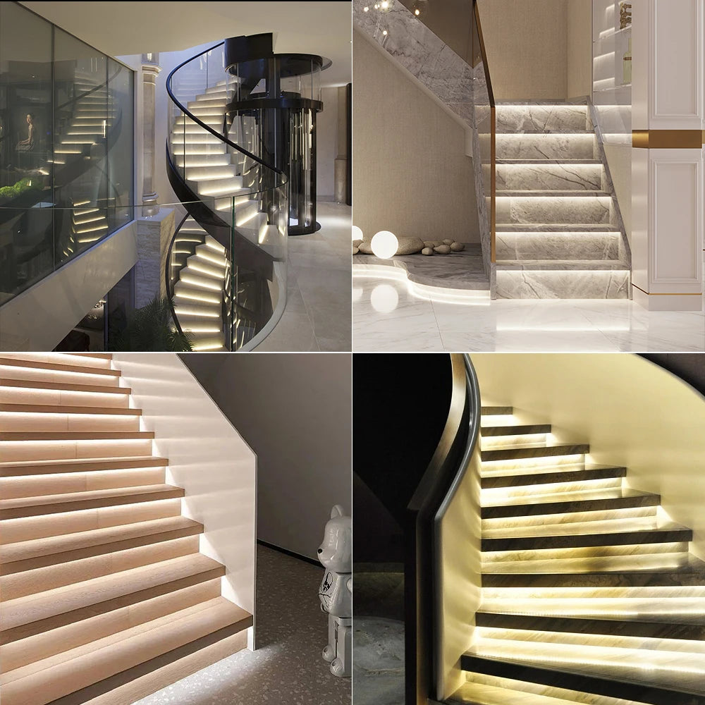 Maliigaza Stair Motion Sensor Cob Strip Night Step Lighting