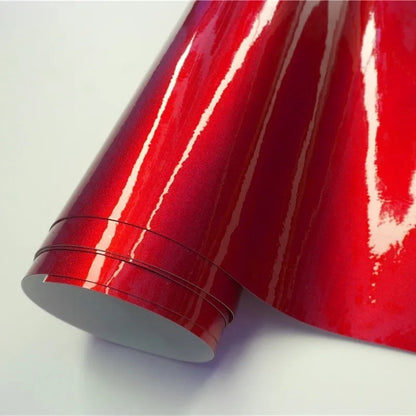 For Motor Auto Graphic Ultra Red Glossy Metallic Vinyl Wrap Film