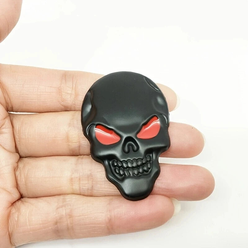 2PCS Skull Pirate Skeleton Buccaneer Head 3D Metal Body