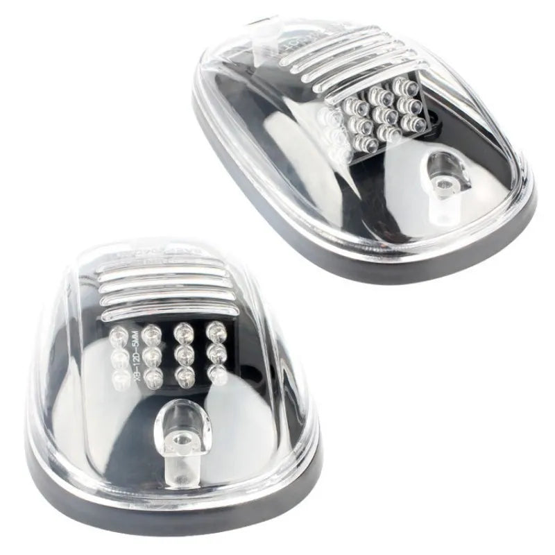 5PCS Cab Roof Marker Running Black Smoked Lens Bulbs
