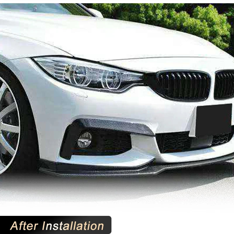 For BMW 4 Series F32 F33 Carbon Fiber Front Bumper Fog Cover F36
