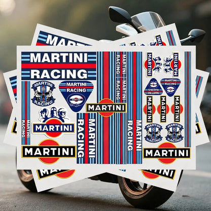 For Martinis Racing Stickers Moto Sticker Body Bumper Windows