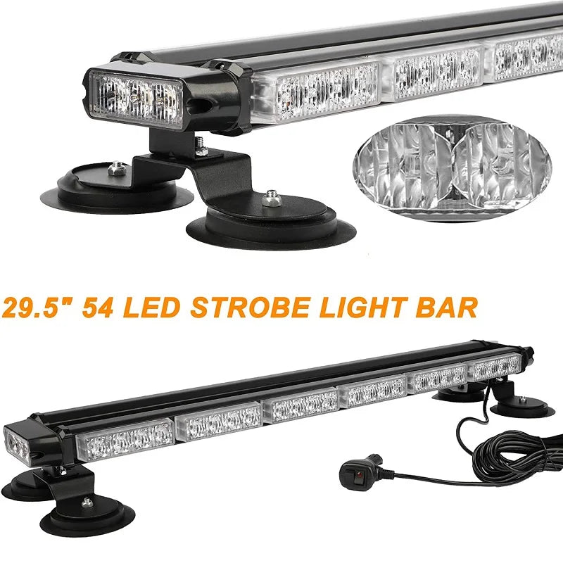 29.5 Strobe Bar Traffic Signal Emergency Warning Flashing Amber