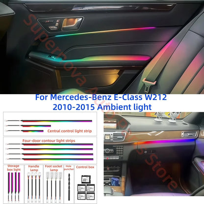 For Mercedes-Benz E-Class W212 2010-2015 LED Ambient Interior