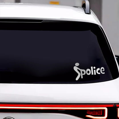 Creative Police Pattern Stickers Decals Waterproof Scratches