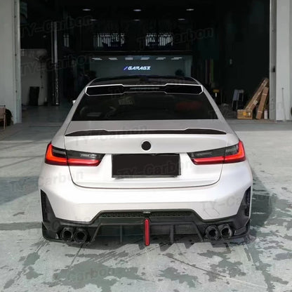 For BMW 3 Series G20 G28 Vten Pp Gloss Black Rear Bumper