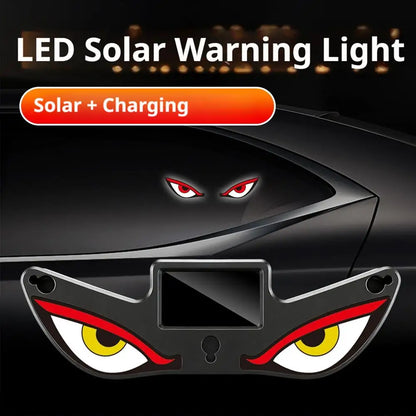 Solar Powered Devil Eye Warning Ambient Window Fun Stylish