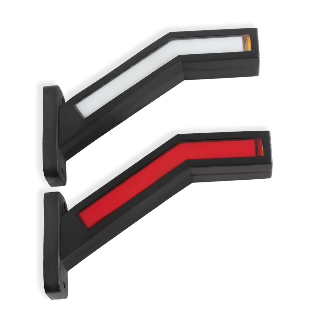 1pair Trailer Dynamic Turn Signals Side Marker Van Outline