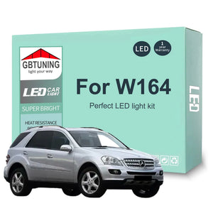 For Mercedes Benz M Ml Class 19PCS Canbus Interior Bulb W164