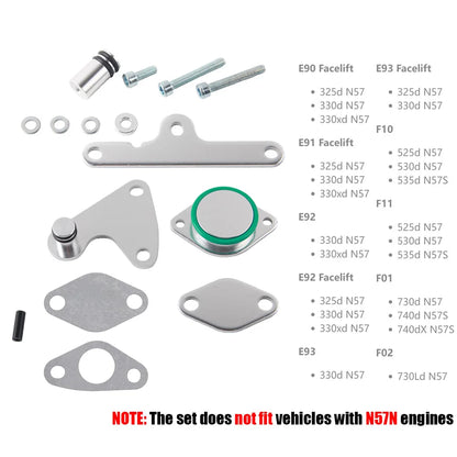 For BMW 525D 530D N57 N57S Diesel Engine Valve Aluminum Gasket