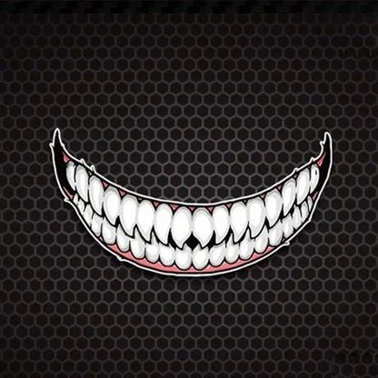 For Classic Hero Venom Teeth Mouth Sticker Modified Wheel Tail