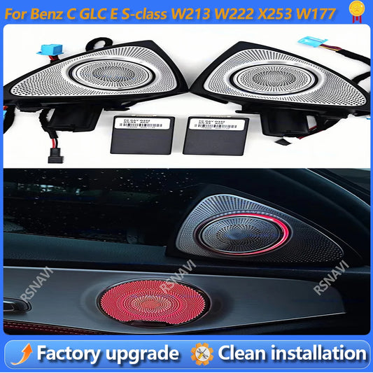 For Mercedes Benz C Glc E Colors W205 3D Rotating Tweeter
