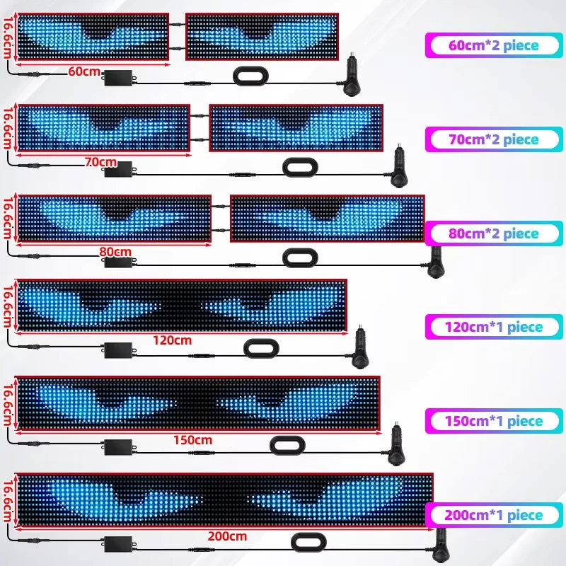APP Truck Devil Eye Pixel Panel Remote Control Soft
