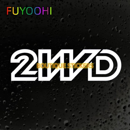Fuyoohi Creativity Black White 2WD Vinyl Sticker Fashionable Rear