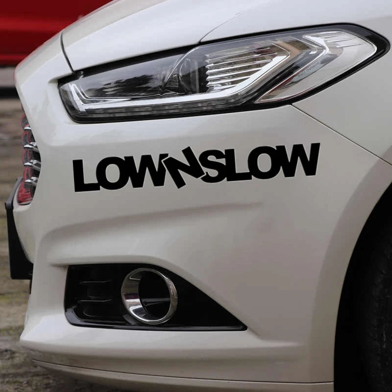 Various Sizes die-cut Vinyl Decal Low N Slow Sticker