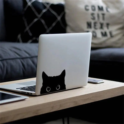Stickers Waterproof Anime Cartoon Black Cat Sneak Electric