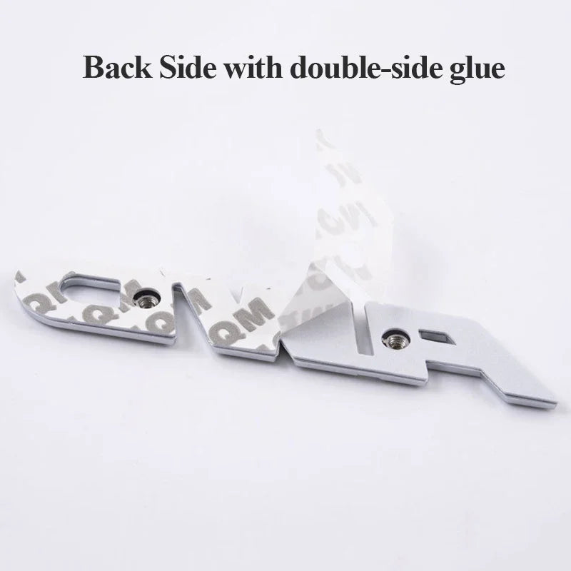 For Awd Logo Emblem Sticker Fender 3D Metal Letters Trunk Badge