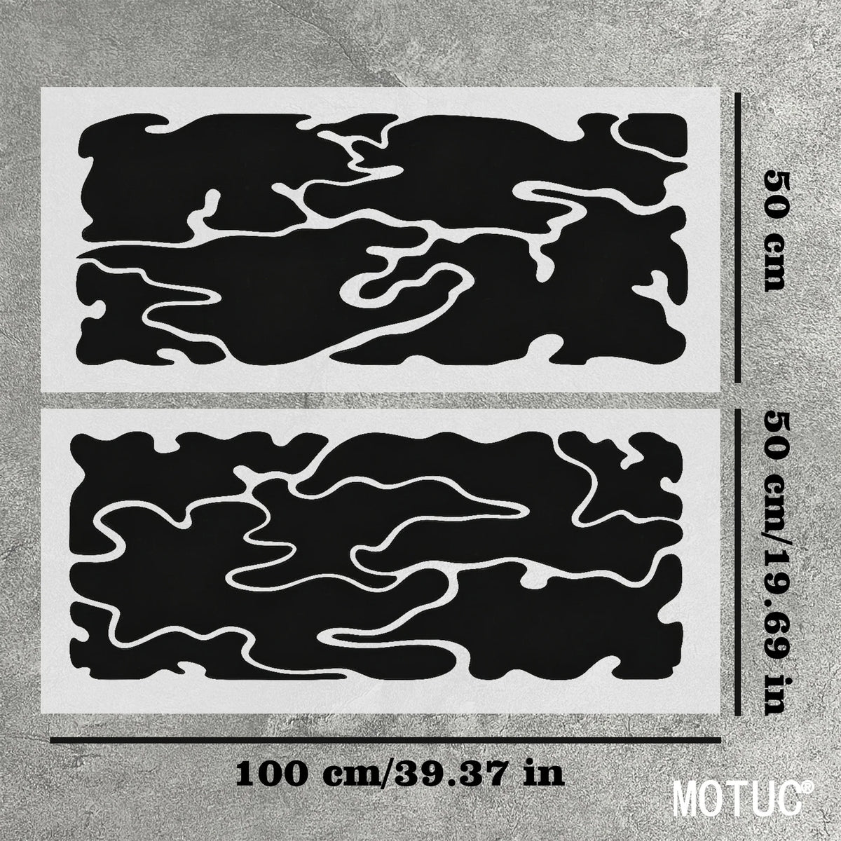 For Modified Sedans 2PCS large-area Camouflage Pattern Side Body