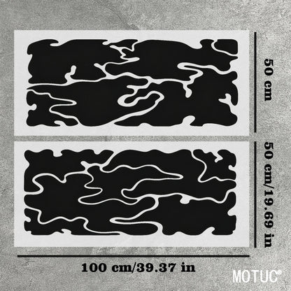 For Modified Sedans 2PCS large-area Camouflage Pattern Side Body