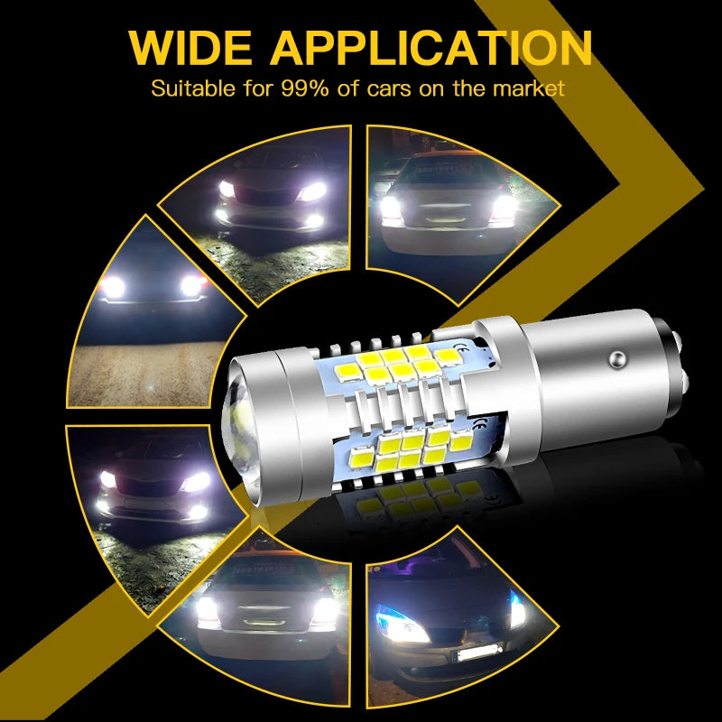 2X Stop 1157 P21 5W bay15d baz15d 3535 21-smd
