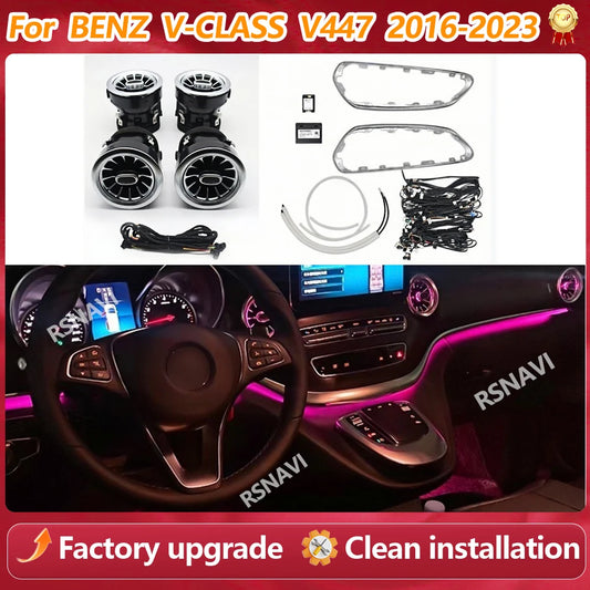 For Mercedes Benz V Class W447 Colors Turbine Air Vent Ambient