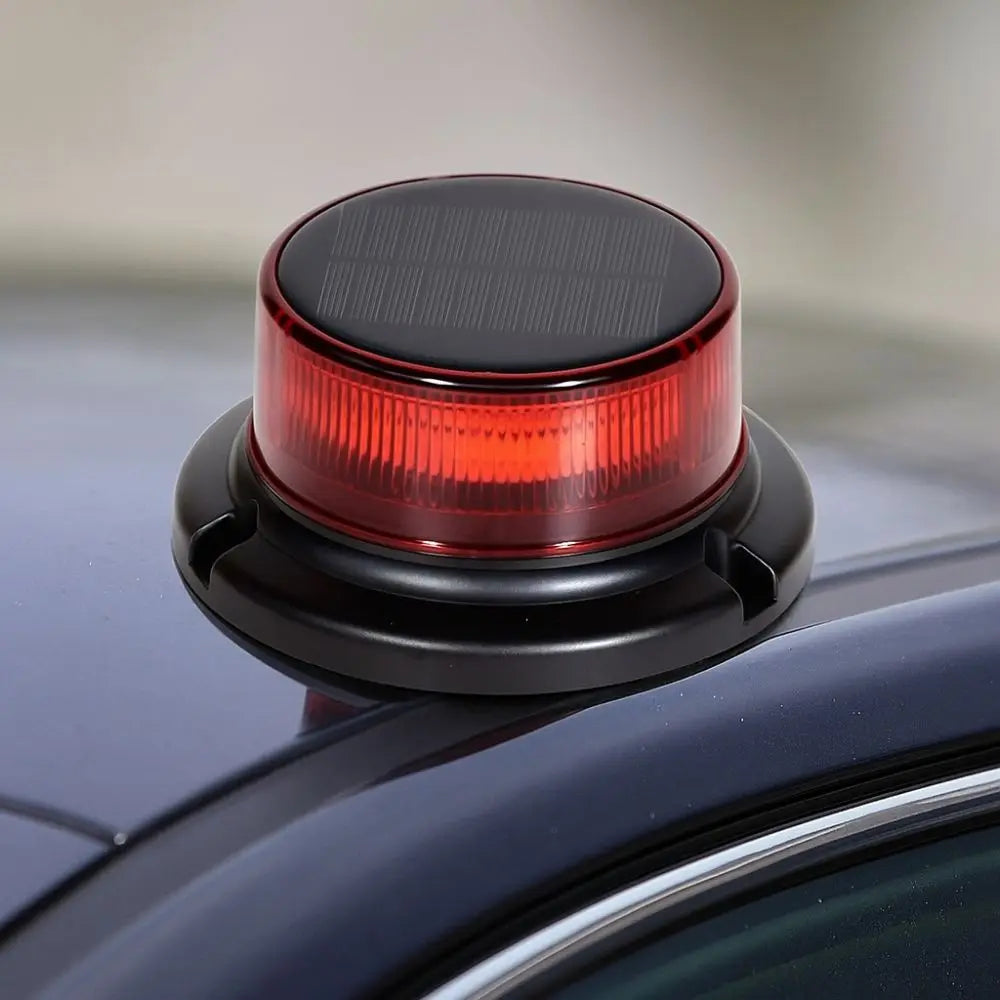Waterproof Solar Powered Rotating Strobe Portable Design Durable