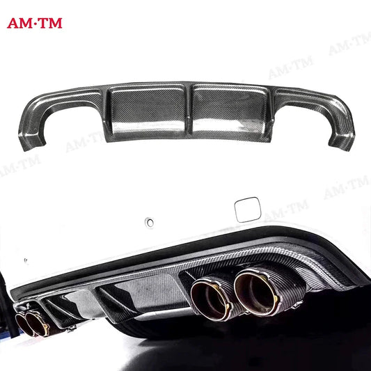 For BMW X5M F85 2014-2019 Carbon Fiber Rear Bumper Diffuser