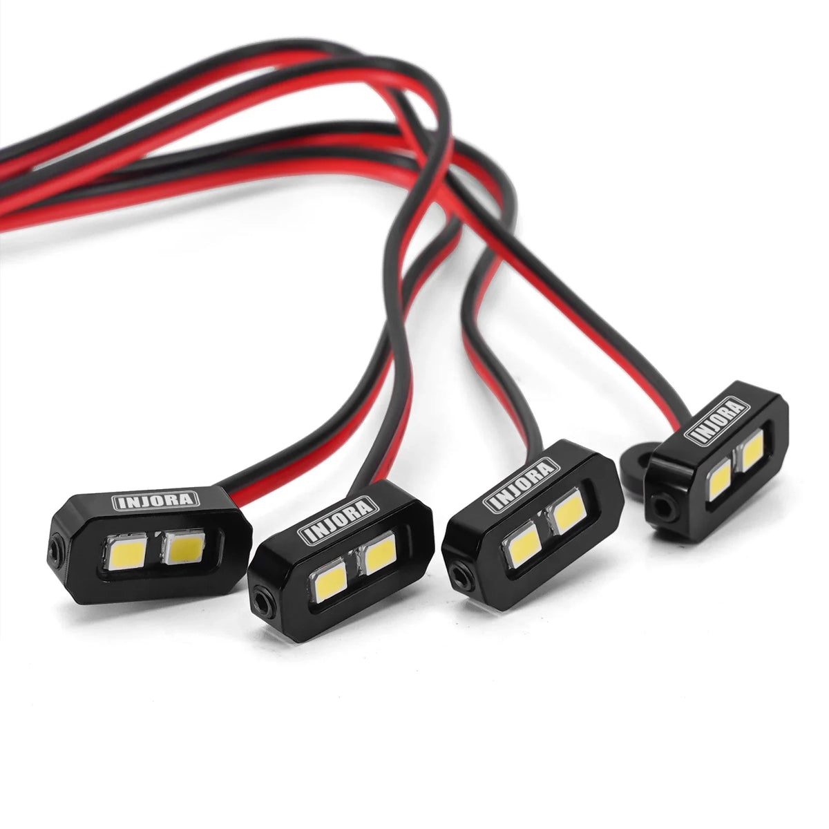 For 1 10 Rc Crawler White Injora 4LED Rock Kit Yellow