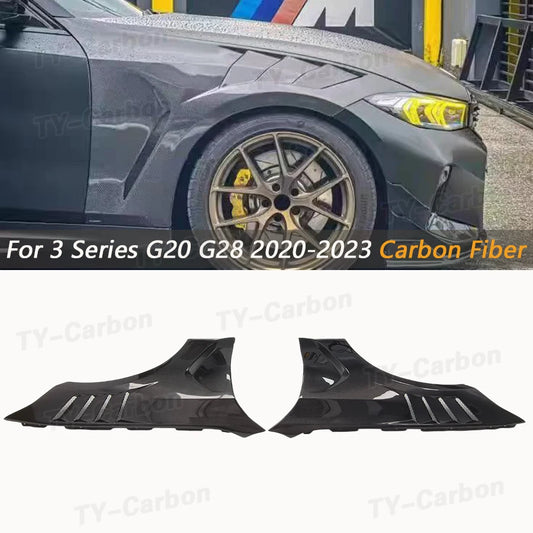 For BMW 3 Series G20 G28 Real Carbon Fiber Front Fenders 330I