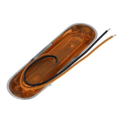 Atvov 2PCS 12V 24V Chrome Bezel Side Marker External