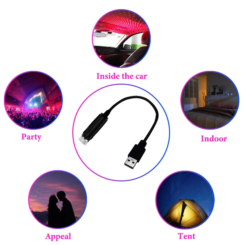 Starry Sky Atmosphere Spotlights Interior Ambient Lighting