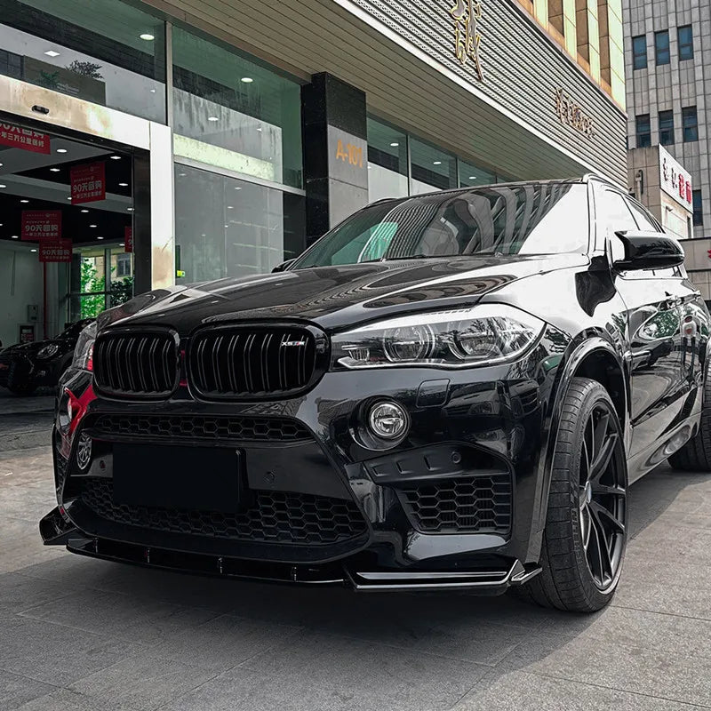 For BMW X5M F85 X6M F86 2015-2018 3PCS Set Front Bumper Lip Chin