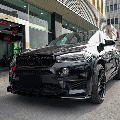 For BMW X5M F85 X6M F86 2015-2018 3PCS Set Front Bumper Lip Chin