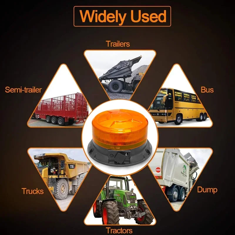 For Auto Truck Roof Strobe 24LED Magnetic Emergency Warning