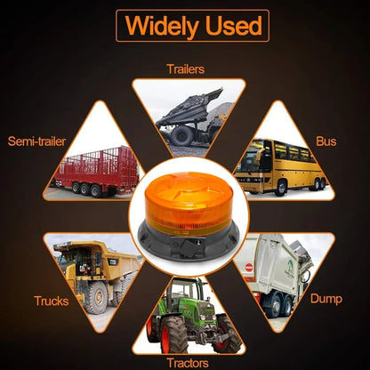 For Auto Truck Roof Strobe 24LED Magnetic Emergency Warning