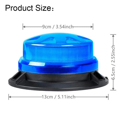 Amber Emergency Strobe Vehicles Roof Flashing MINI Beacon Flash