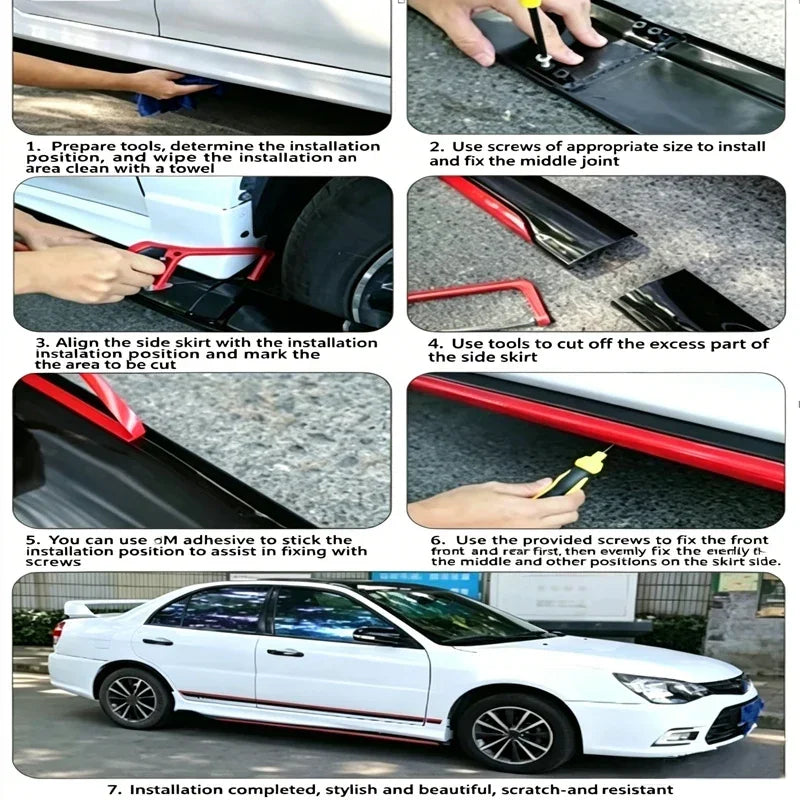 For BMW M2 F87 2016-2021 2017 2M 78.7 Side Skirts Extension