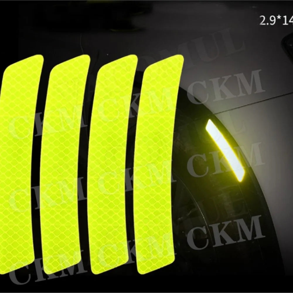 For VW Trunk Bumper Safety Warning Reflector Protective Stickers